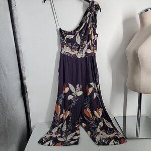 Free People Jumpsuit Womens X-Small Floral Island Time Asymmetrical One Piece